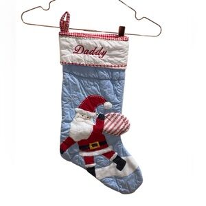 Pottery Barn Kids Quilted Stocking - NWT